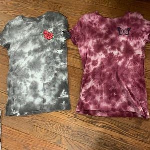 T shirt bundle. Cute Tie dye shirts